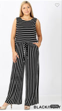 Load image into Gallery viewer, Stripe Jumpsuit (Black)
