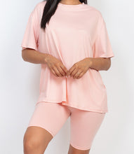 Load image into Gallery viewer, Basic Biker Short Set (First Blush)
